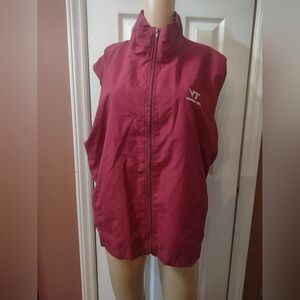 VT Virginia Tech Sports men's wind breaker vest size large